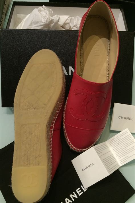 red chanel espadrilles|authentic chanel espadrilles.